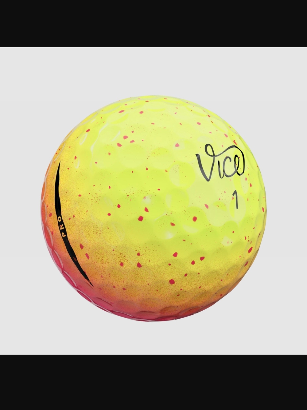 Vice Pro Neon Sunset Golf Balls - Yellow Pink Gradient (Dozen) - Picture 3 of 6